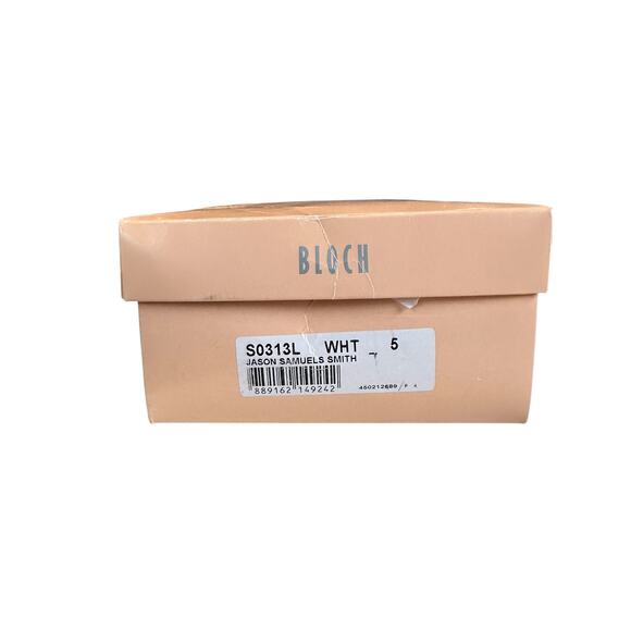 Bloch Womens Tap Shoe Jason Samuels Smith White Natural Sole Dance S0313L Size 5 - Picture 15 of 16